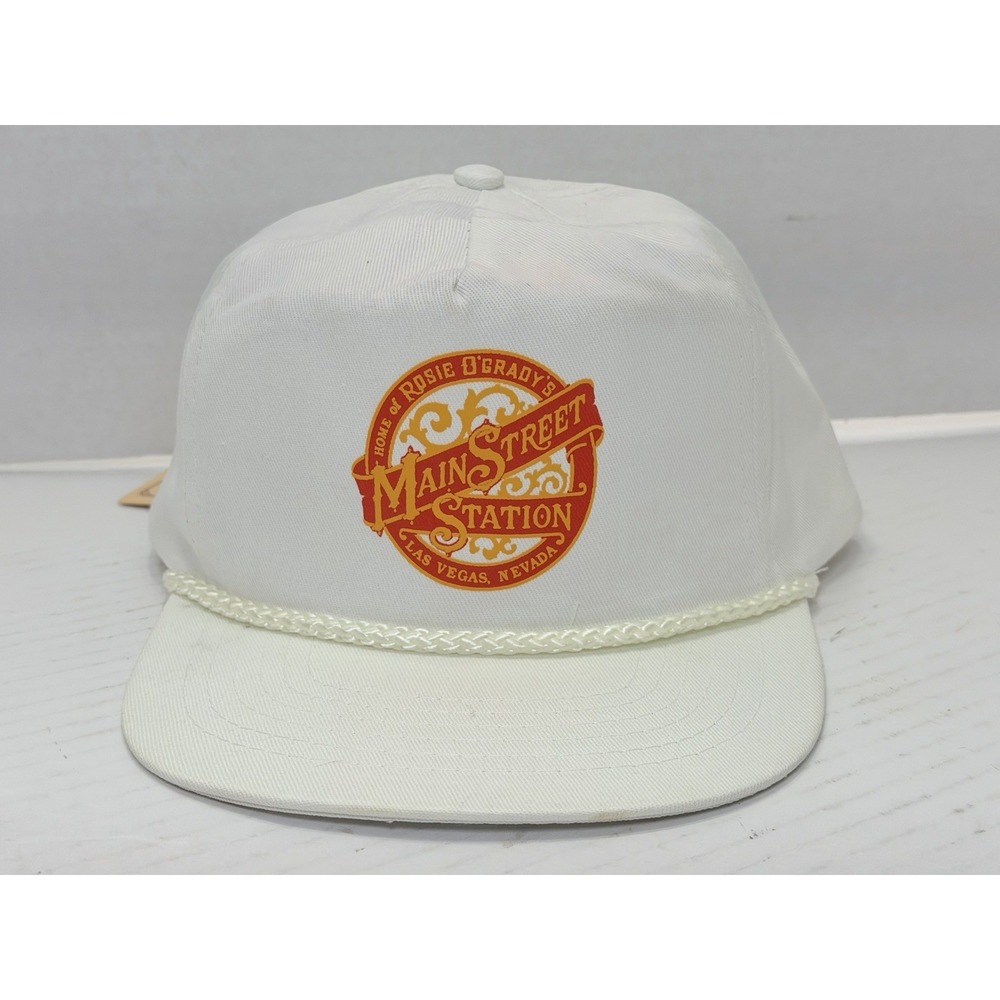 Vintage Rosie O'Grady's Main Street Station Las Vegas Snapback Hat Cap Casino